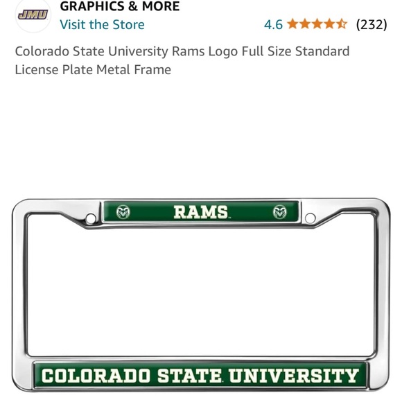tablecloth and license plate holder CSU - Picture 2 of 5